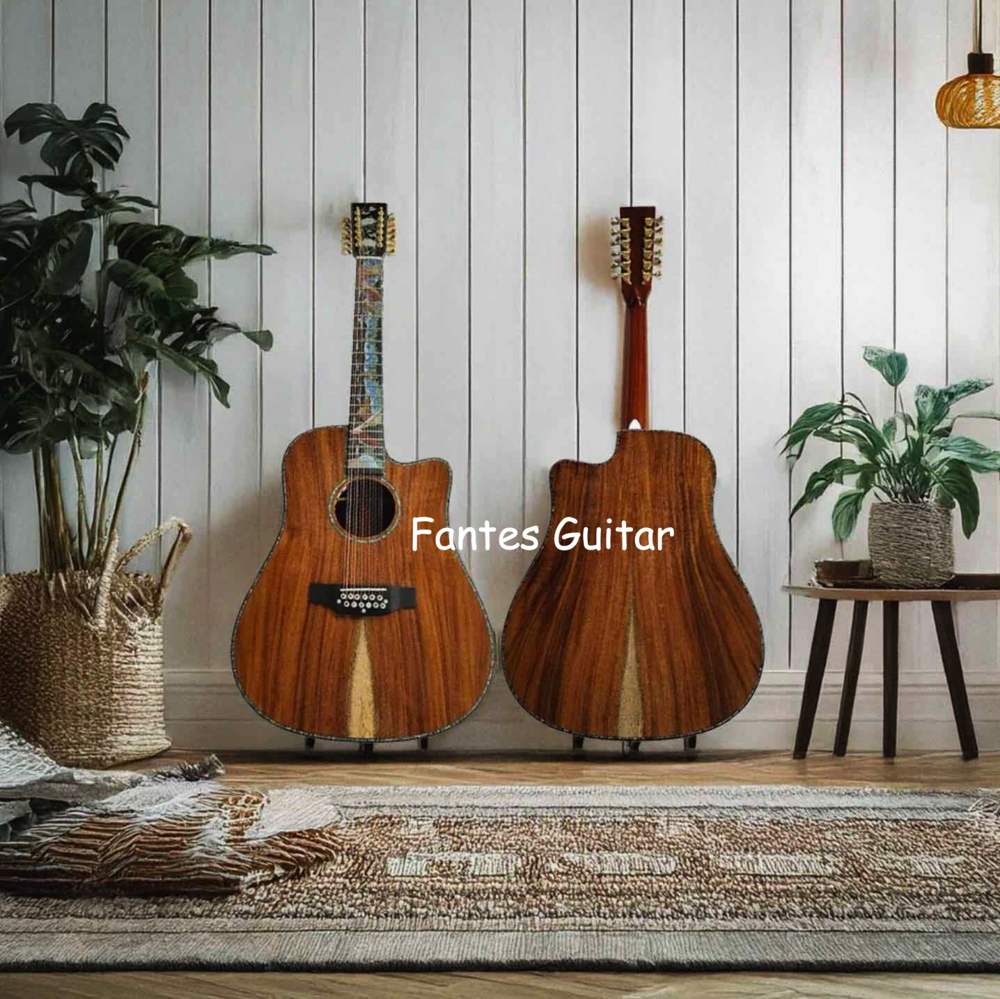 Acoustic Guitar Dreadnought - Guitarra Acústica Elétrica Deluxe Artesanal de