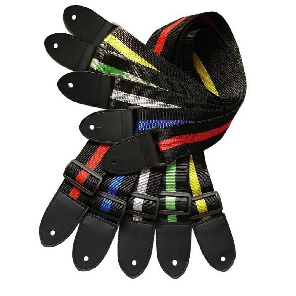 Acoustic Guitar Dreadnought - Colorido Nylon Guitar Strap, Stripe Belt,