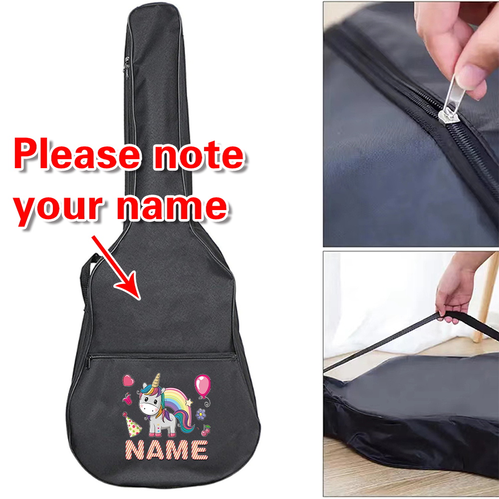 Musical Instrument With Names - Bolsa de guitarra com nome personalizado,