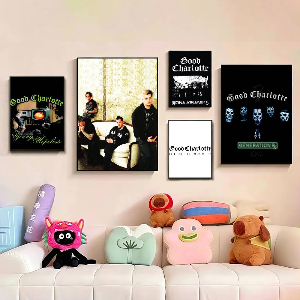 Musical Instrument Poster - Pôster da banda pop-rock g-good charlotte,