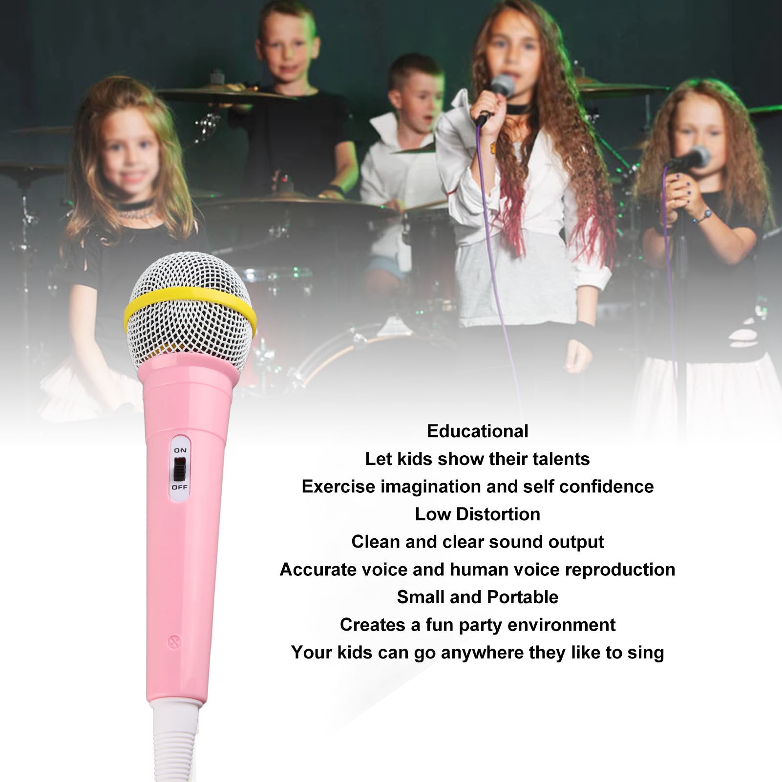 Crianças com fio microfone 3.5 - Musical Instrument Family avaliação e preço