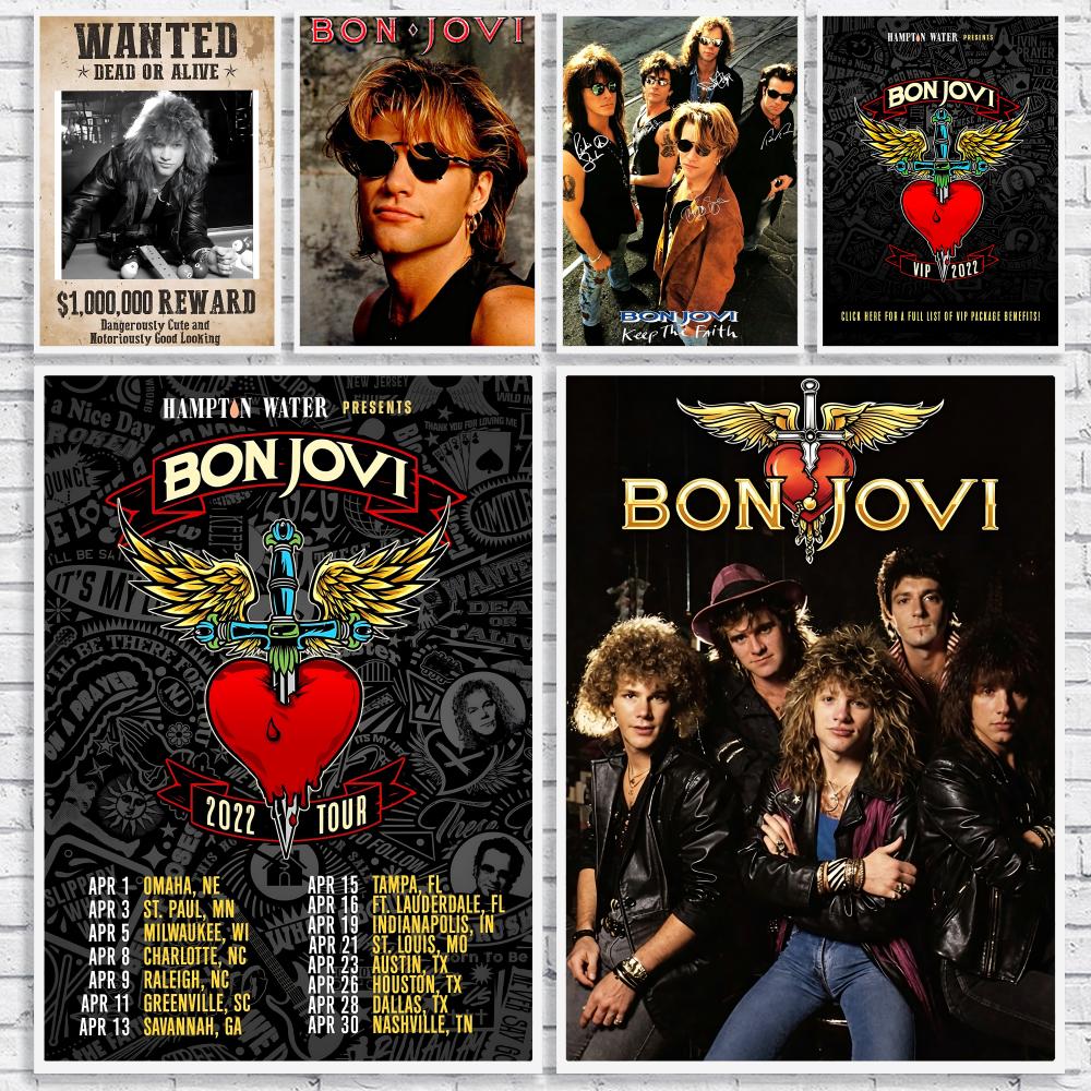 Pôster da banda de rock B-Bon  - Musical Instrument Poster avaliação e preço