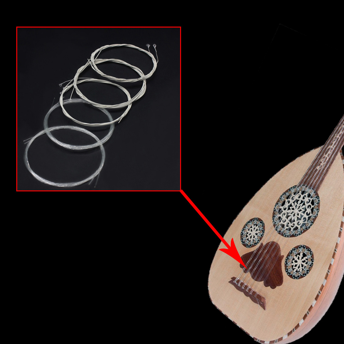 IRIN Oud Cordas De Nylon, Banh - Musical Instrument Oud avaliação e preço