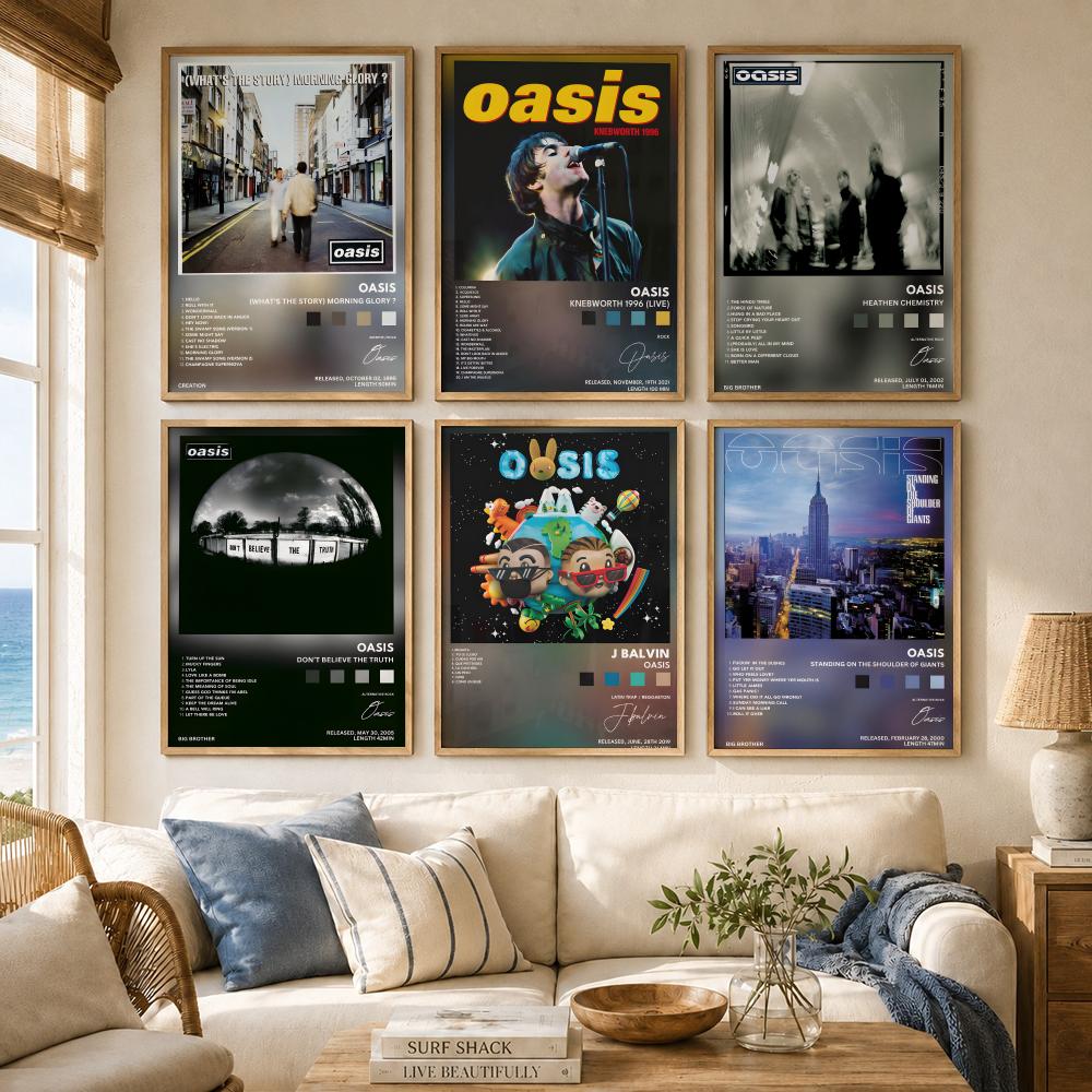 Pôster do álbum O-Oasis da ban - Musical Instrument Poster avaliação e preço