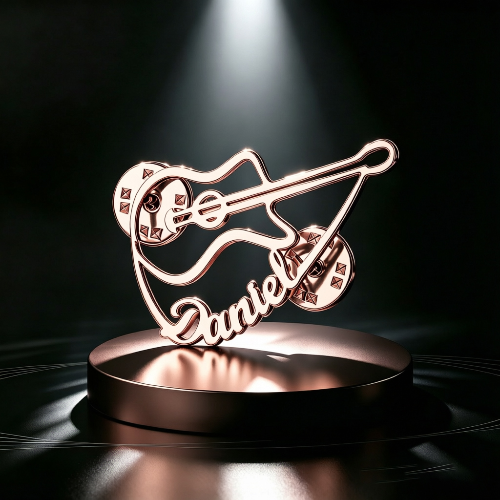 Broche de Violino Personalizad - Musical Instrument With Names avaliação e preço