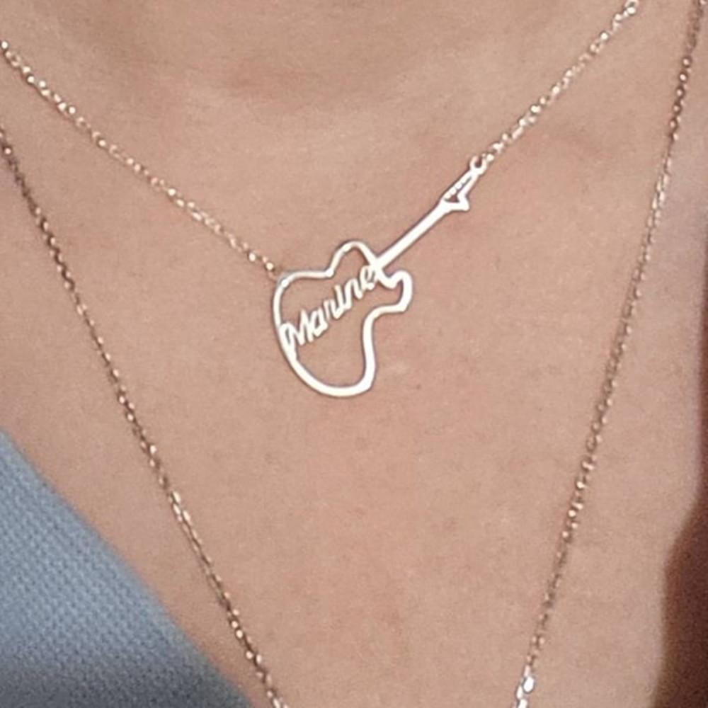Colar de violino personalizado - Musical Instrument With Names avaliação e preço